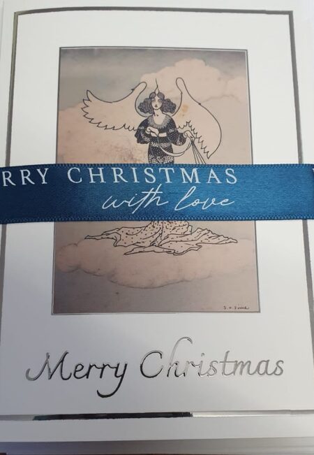 A5 Christmas Card of "Angel Sketch" pack of 8